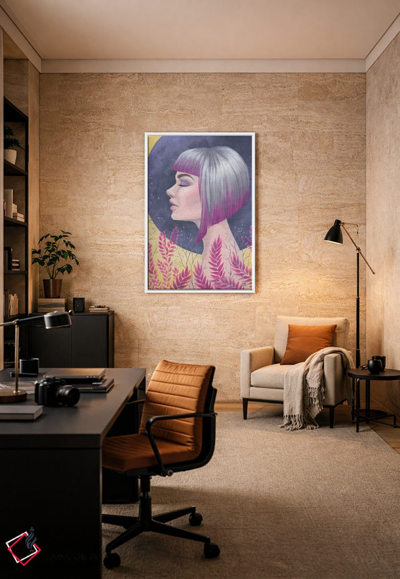 تابلو دکوراتیو خیال پردازی ارغوانی اثر واسیلیسا روماننکو - D6W