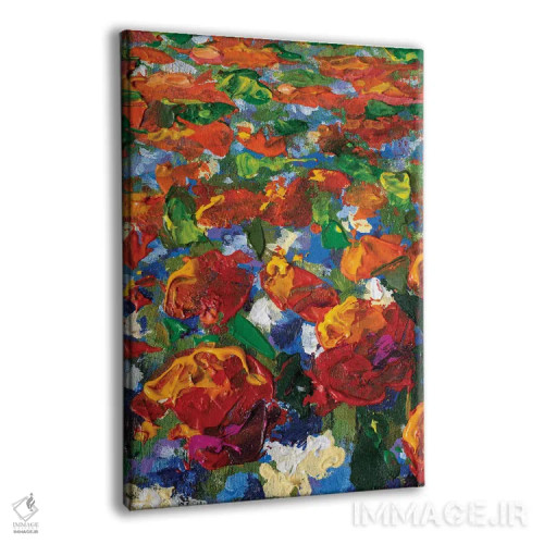 تابلو انتزاعی Yellow Flower, Red Poppies, Roses, Tulips Flowers,نمای نزد… اثر والری ریباکوف - نمای پرسپکتیو محصول
