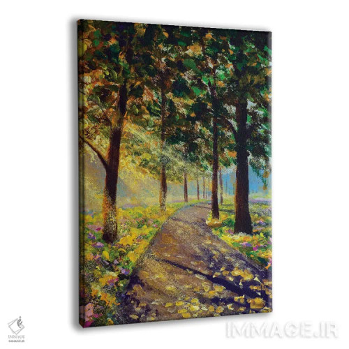 تابلو دکوراتیو درختان پارک اثر والری ریباکوف - نمای پرسپکتیو محصول