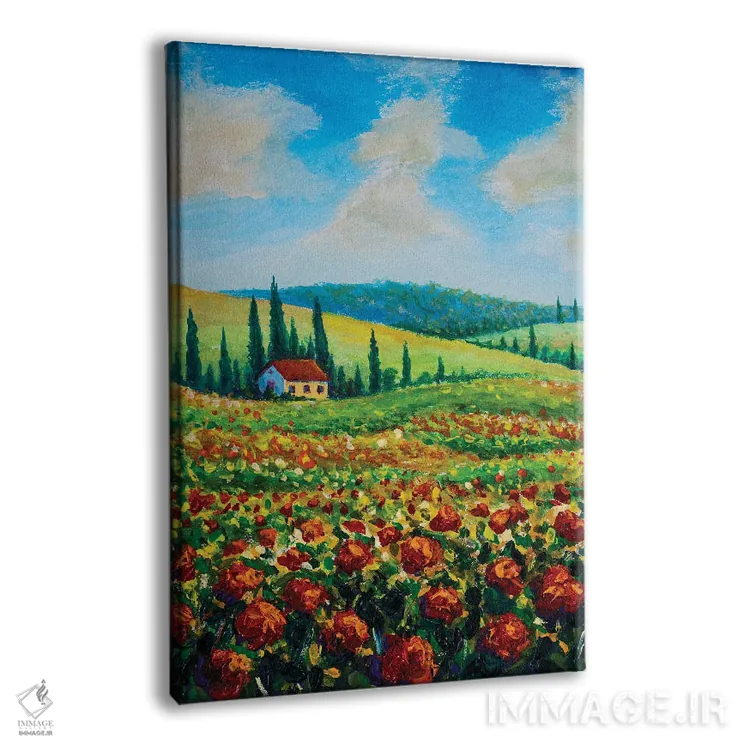 تابلو انتزاعی Italy,مزرعه کشاورزی در توسکانی، ایتالیا اثر والری ریباکوف - نمای پرسپکتیو محصول