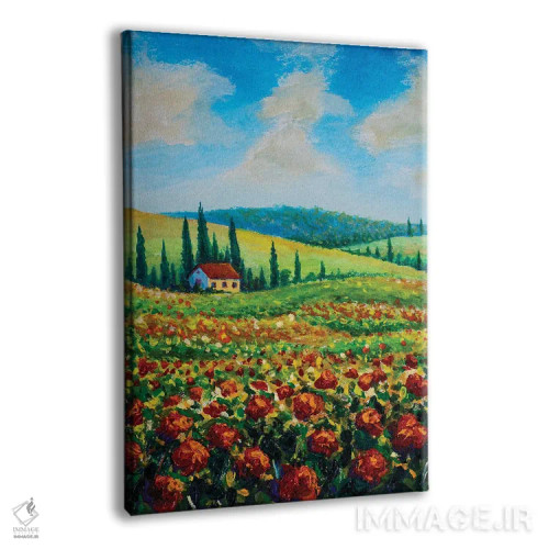 تابلو انتزاعی Italy,مزرعه کشاورزی در توسکانی، ایتالیا اثر والری ریباکوف - نمای پرسپکتیو محصول