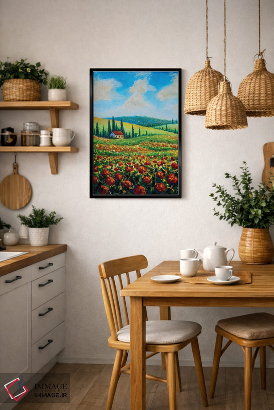 تابلو انتزاعی Italy,مزرعه کشاورزی در توسکانی، ایتالیا اثر والری ریباکوف - D6B
