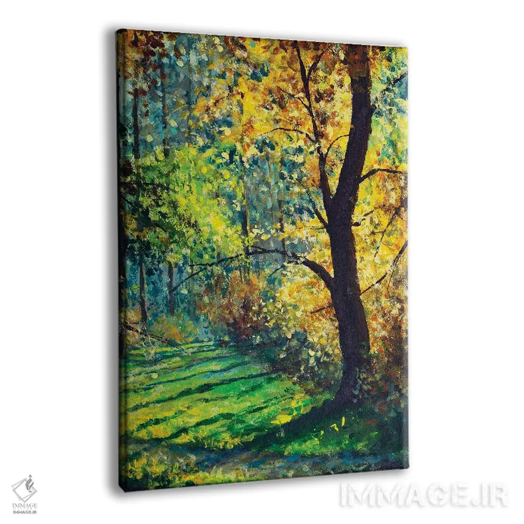 تابلو دکوراتیو Beautiful Sun In Trees,جنگل آفتابی؛ نور زیبای خورشید در م… اثر والری ریباکوف - نمای پرسپکتیو محصول