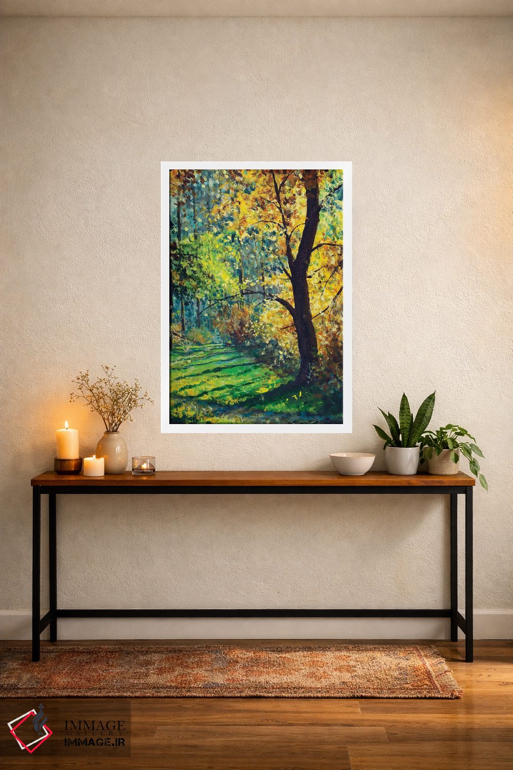 تابلو دکوراتیو Beautiful Sun In Trees,جنگل آفتابی؛ نور زیبای خورشید در م… اثر والری ریباکوف - D4W