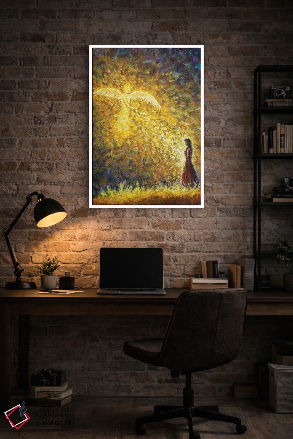 تابلو انتزاعی Angel Gabriel Comes To Mary To Tell Her She's Pregnant Wit… اثر والری ریباکوف - D3W