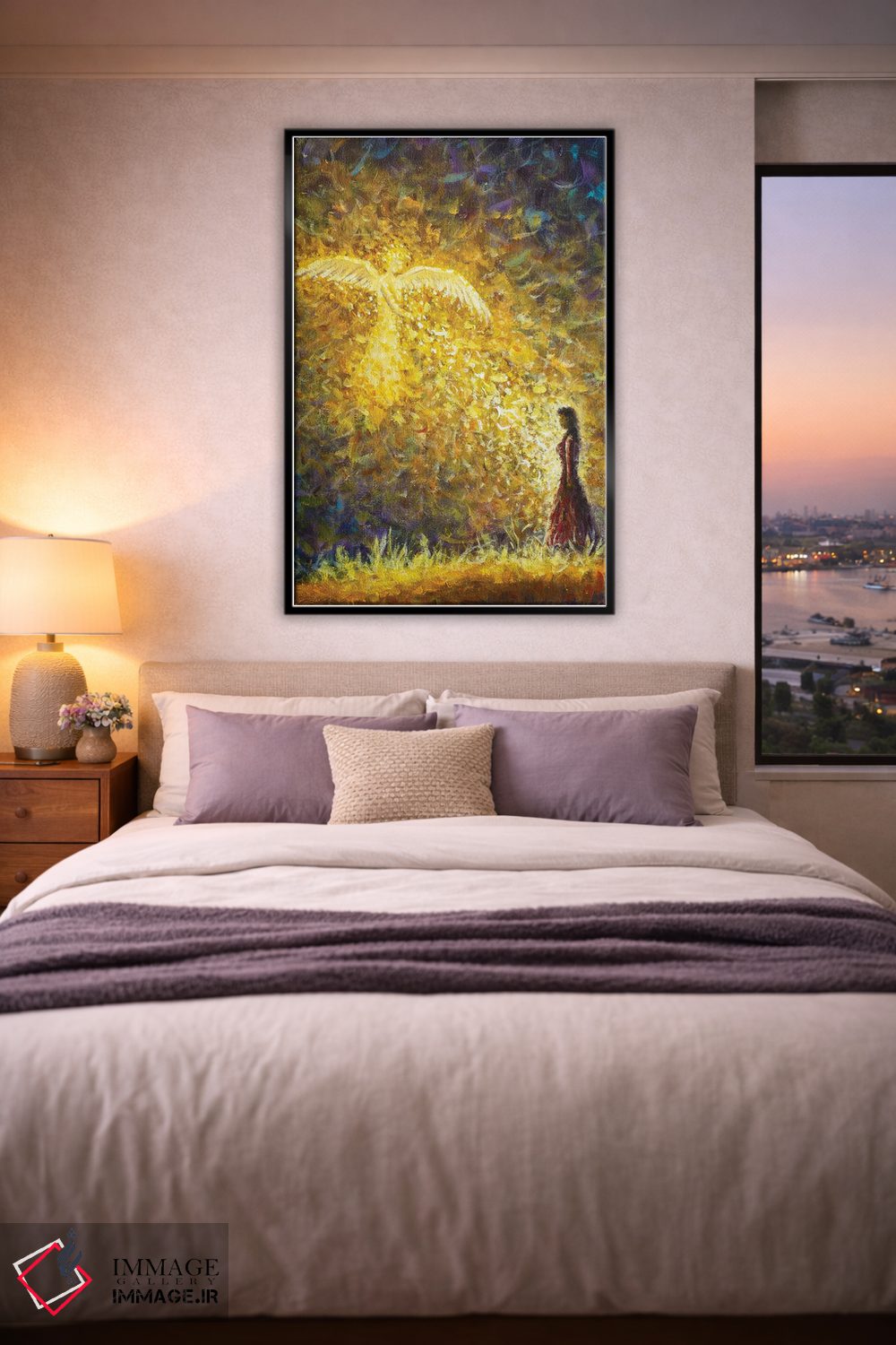 تابلو انتزاعی Angel Gabriel Comes To Mary To Tell Her She's Pregnant Wit… اثر والری ریباکوف - D4B