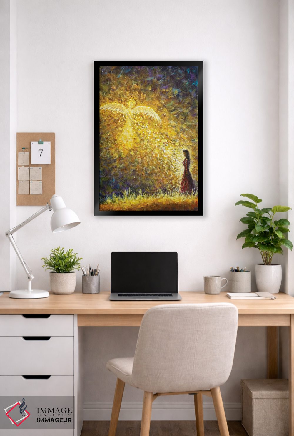 تابلو انتزاعی Angel Gabriel Comes To Mary To Tell Her She's Pregnant Wit… اثر والری ریباکوف - D5B