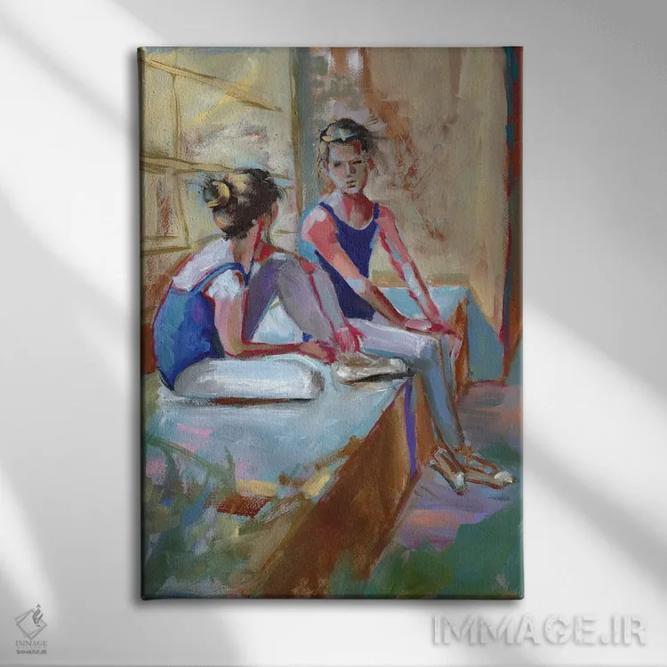 تابلو دکوراتیو ستارگان آینده باله اثر ویتا شاگن - نمای روبهرو روی دیوار