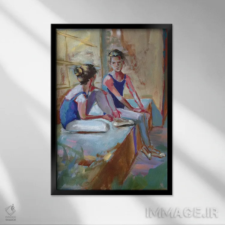 تابلو دکوراتیو ستارگان آینده باله اثر ویتا شاگن - نمای قابدار مشکی