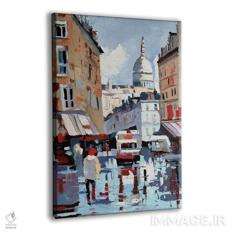 تابلو دکوراتیو Montmartre,پاریس، مون مارتر اثر ویتا شاگن - نمای پرسپکتیو محصول