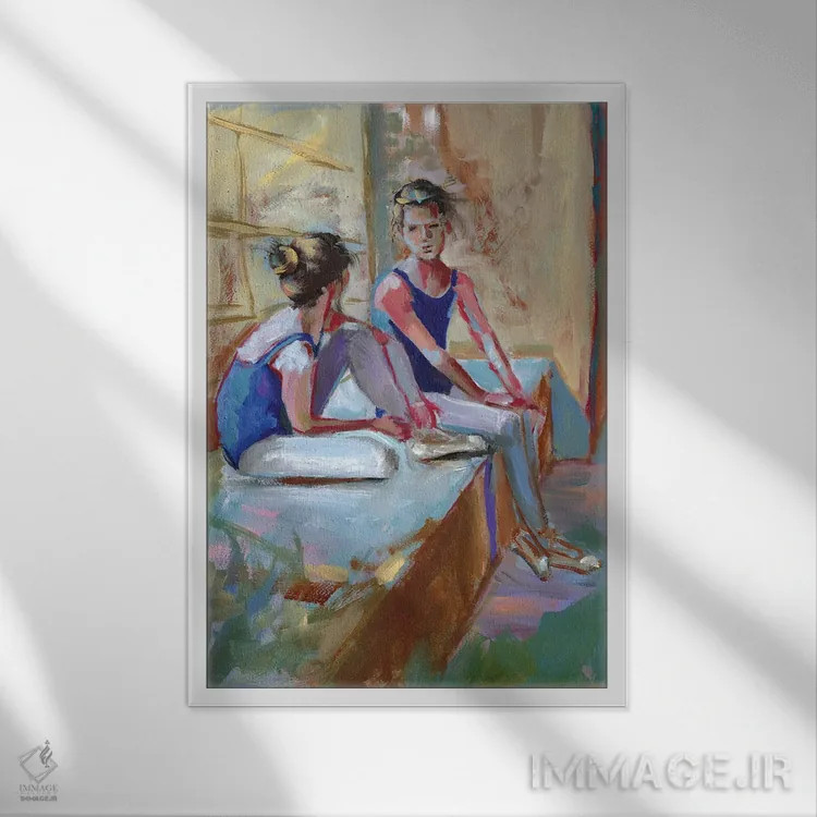 تابلو دکوراتیو ستارگان آینده باله اثر ویتا شاگن - نمای قابدار سفید