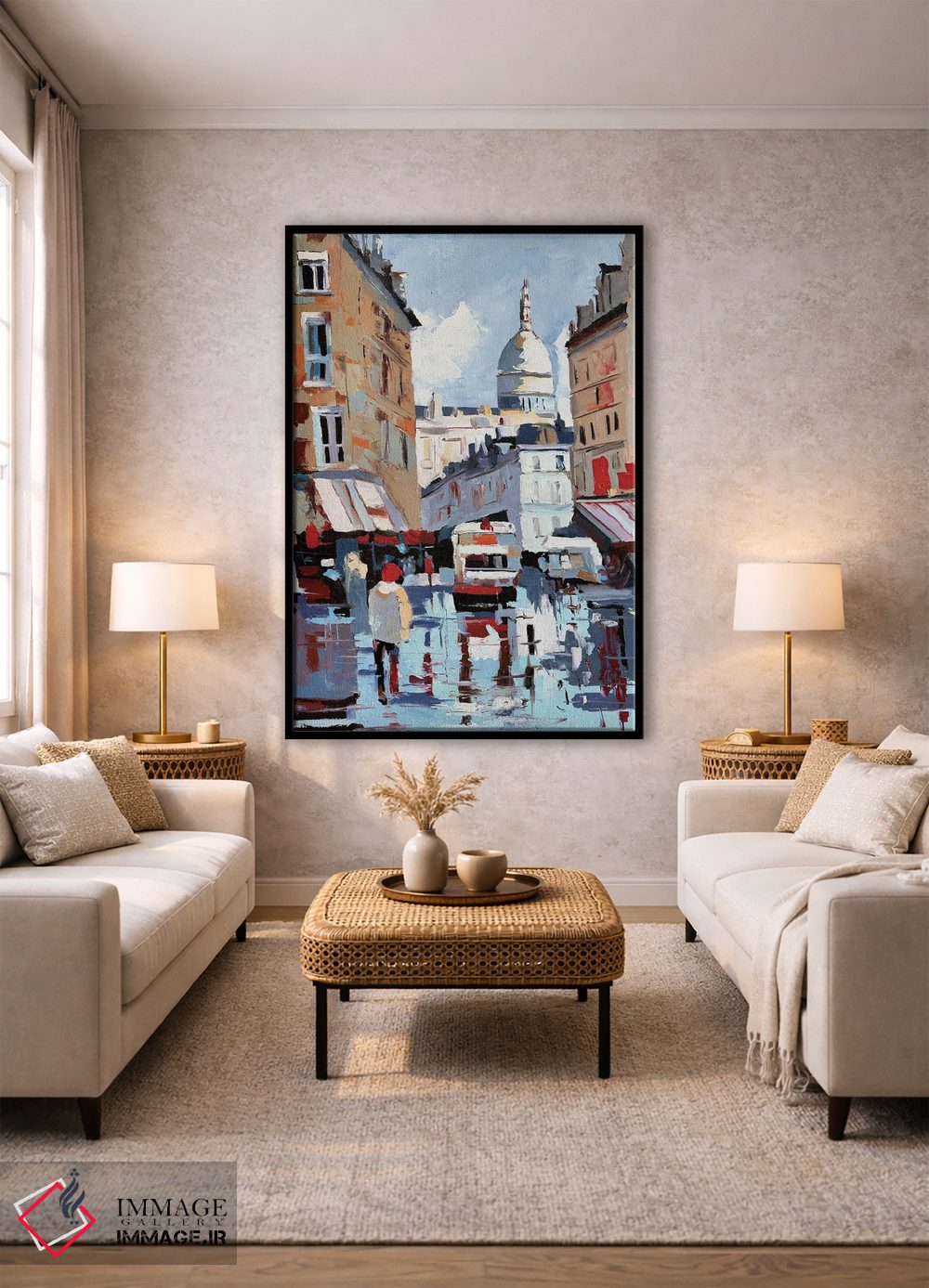 تابلو دکوراتیو Montmartre,پاریس، مون مارتر اثر ویتا شاگن - D2B