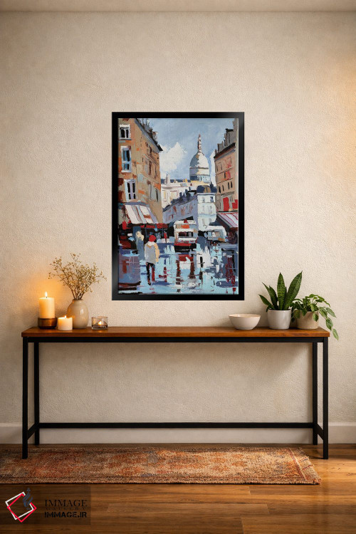 تابلو دکوراتیو Montmartre,پاریس، مون مارتر اثر ویتا شاگن - D5B