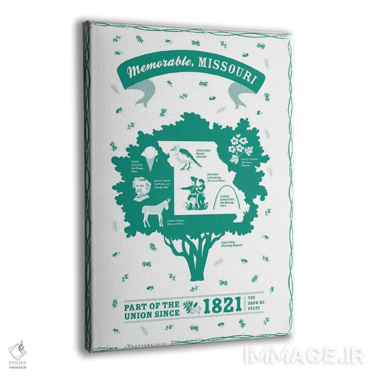 تابلو دکوراتیو میزوری ۲ اثر وستیجز - نمای پرسپکتیو محصول
