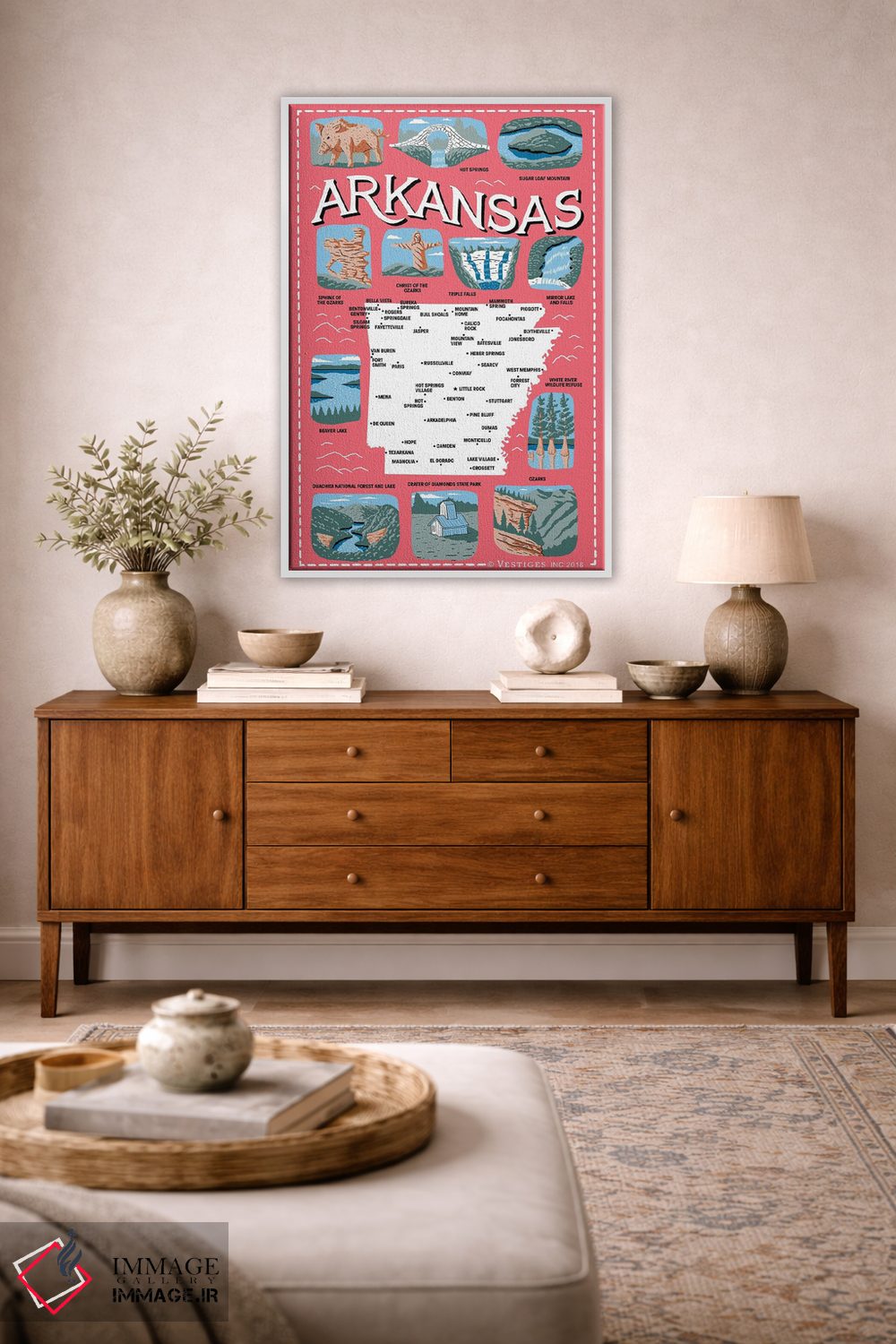 تابلو دکوراتیو آرکانزاس اثر وستیجز - D2W