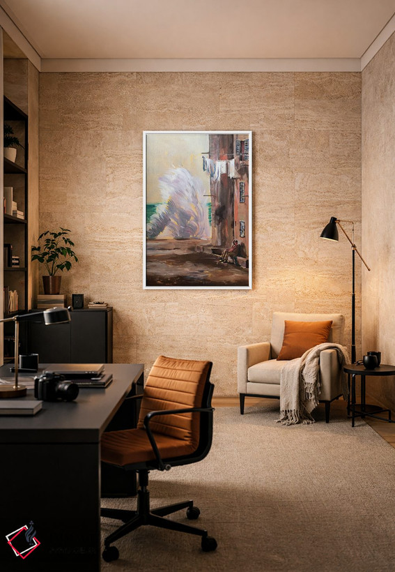 تابلو دکوراتیو گفت وگوی آرام اثر ویکتوریا سوخاسیان - D6W