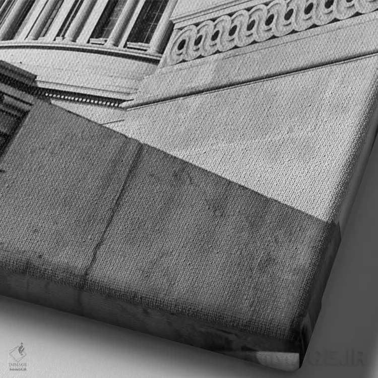 تابلو دکوراتیو نمای زاویه پایین گنبد ساختمان کاپیتول و جزئیات معماری واشن… اثر تصاویر وینتج - نمای نزدیک بافت بوم