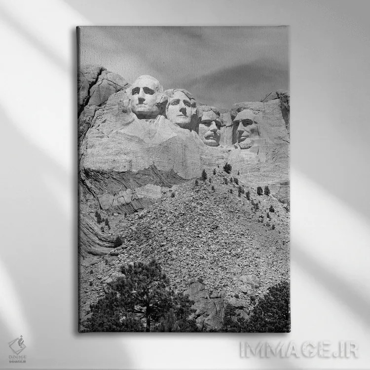 تابلو دکوراتیو کوه راشمور، داکوتای جنوبی، ایالات متحده اثر تصاویر وینتج - نمای روبهرو روی دیوار