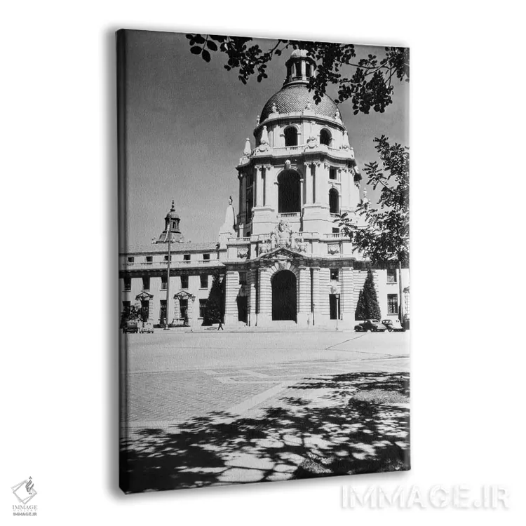 تابلو دکوراتیو ساختمان شهرداری پاسادنا، کالیفرنیا، آمریکا اثر تصاویر وینتج - نمای پرسپکتیو محصول