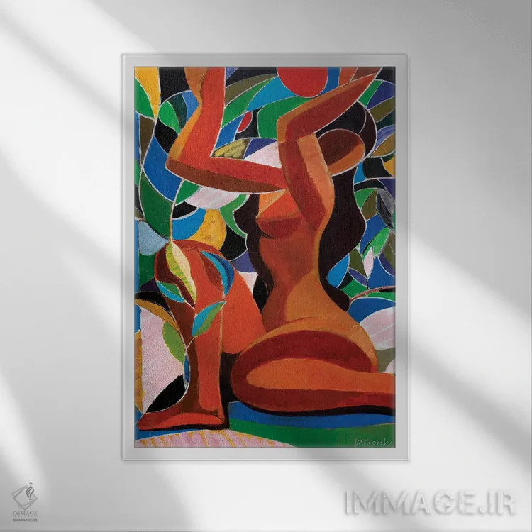 تابلو دکوراتیو دریاد اثر وادیم واسکوفسکی - نمای قابدار سفید
