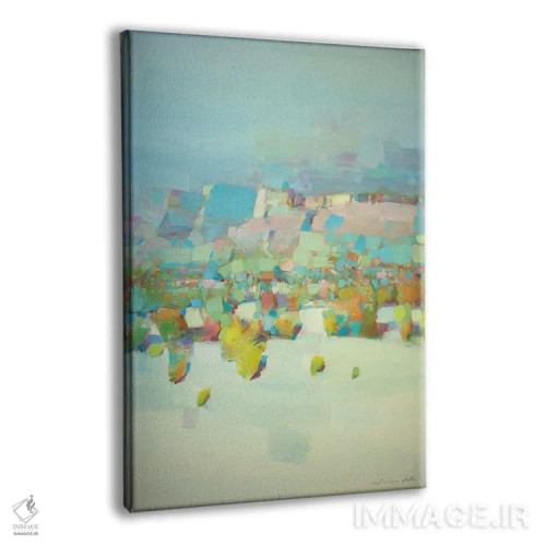 تابلو انتزاعی چشم انداز دره ۳ اثر واهه یرمیان - نمای پرسپکتیو محصول