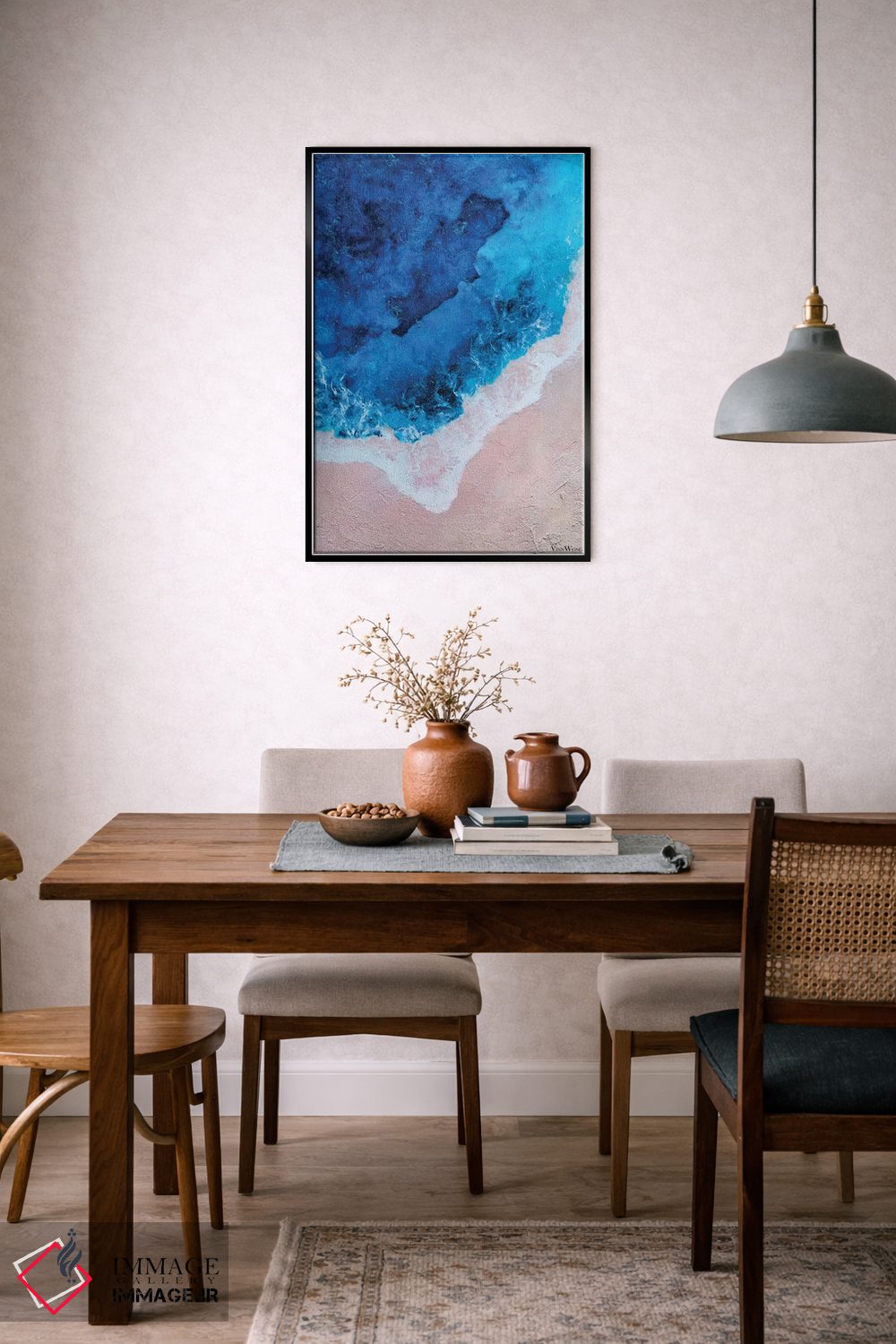 تابلو مینیمال واحه اثر وین ونگ - D6B