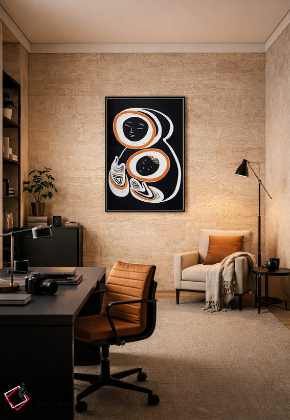 تابلو دکوراتیو مادر و کودک اثر وادیم واسکوفسکی - D6B