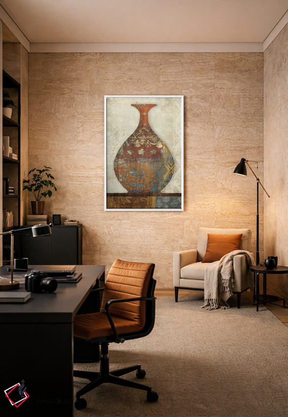 تابلو دکوراتیو سفالینه های هندی II اثر موایرا هرشی - D6W