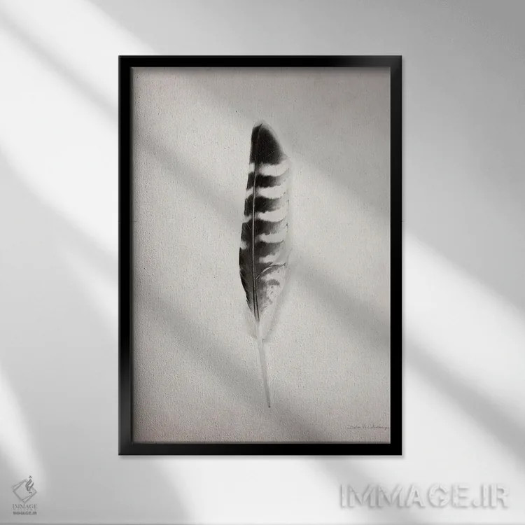 تابلو مینیمال پر ۴ اثر دبرا ون سوارینجن - نمای قابدار مشکی