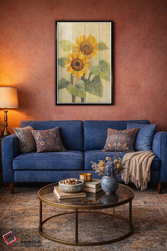تابلو دکوراتیو آفتابگردان های تابستانی I اثر آلبنا خریستوا - D5B