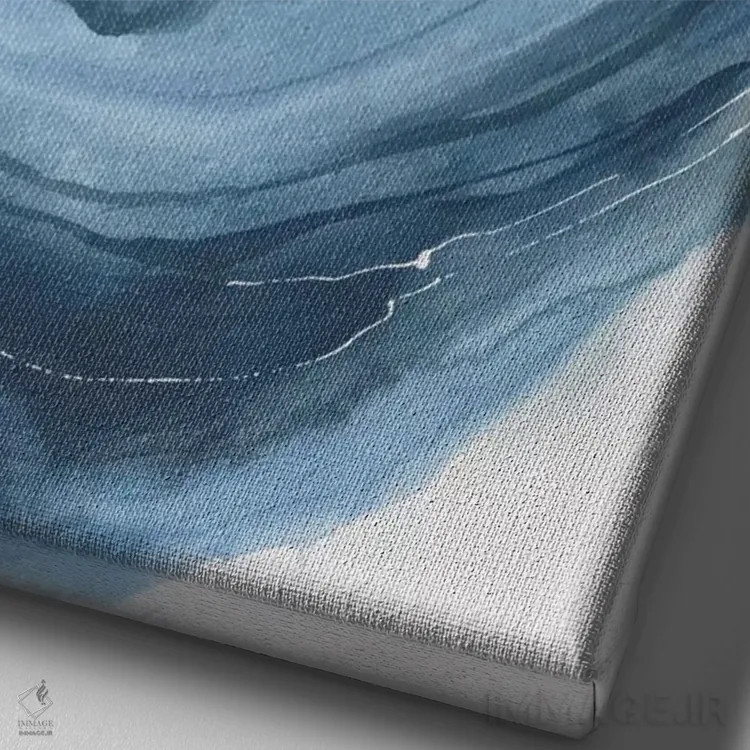تابلو انتزاعی ژئود آبرنگی III اثر کریس پاشکه - نمای نزدیک بافت بوم