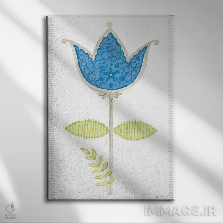 تابلو دکوراتیو گل های هیگه اول اثر سو شلاباخ - نمای روبهرو روی دیوار