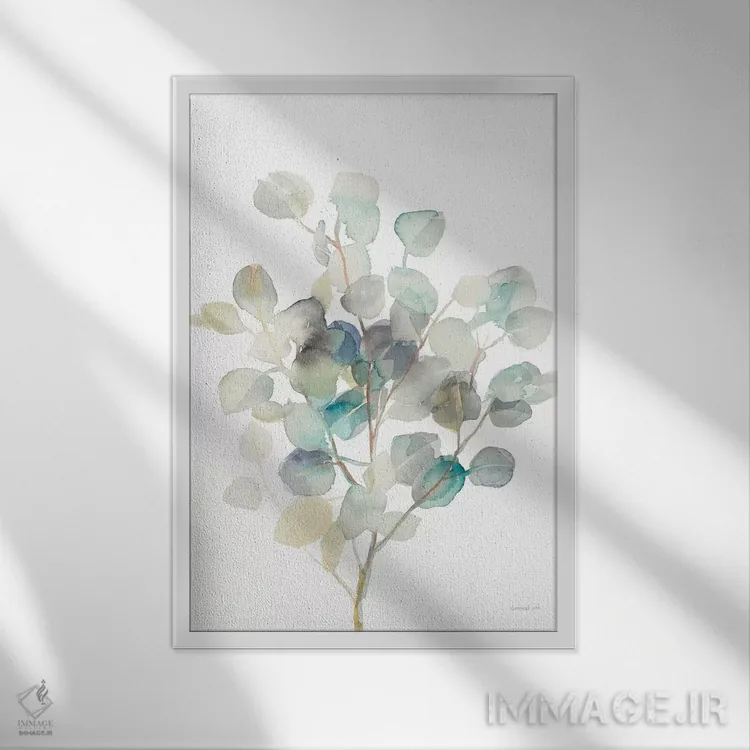 تابلو دکوراتیو White,اکالیپتوس سوم، سفید اثر دان هوی نای - نمای قابدار سفید
