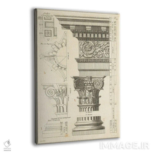 تابلو مینیمال طرح معماری ۱ اثر پورتفولیوی وایلد اپل - نمای پرسپکتیو محصول