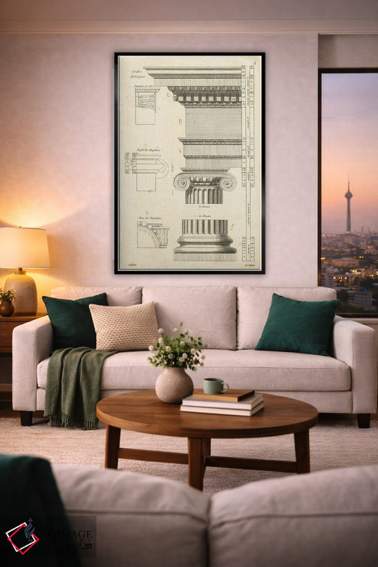 تابلو مینیمال طرح معماری ۲ اثر پورتفولیوی وایلد اپل - D2B