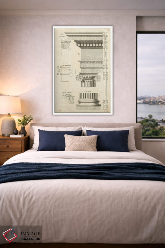 تابلو مینیمال طرح معماری ۲ اثر پورتفولیوی وایلد اپل - D4W