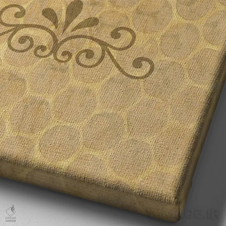 تابلو دکوراتیو پوستر عسل توپلو اثر وردز اند موزیک آرت - نمای نزدیک بافت بوم