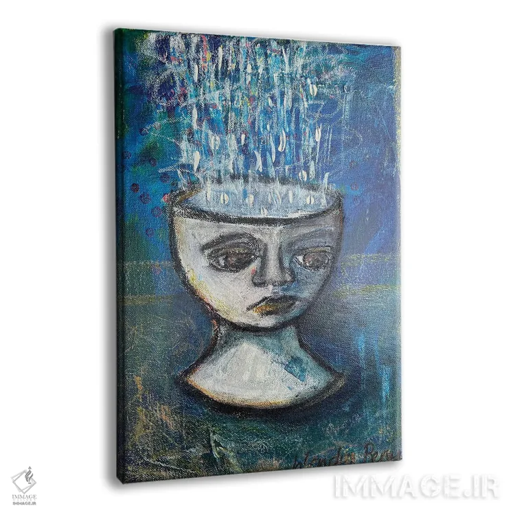 تابلو دکوراتیو بیش فکری اثر وندی باچه - نمای پرسپکتیو محصول