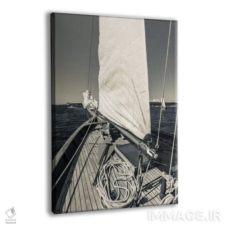 تابلو دکوراتیو Massachusetts, Cape Ann, Gloucester, schooner sails,آمریک… اثر والتر بیبیکوف - نمای پرسپکتیو محصول
