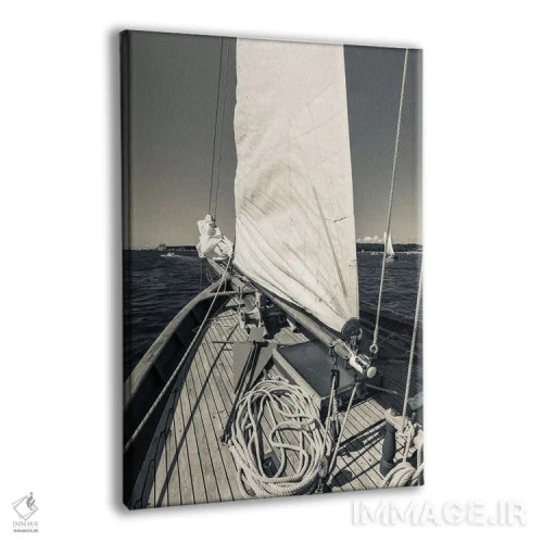 تابلو دکوراتیو Massachusetts, Cape Ann, Gloucester, schooner sails,آمریک… اثر والتر بیبیکوف - نمای پرسپکتیو محصول