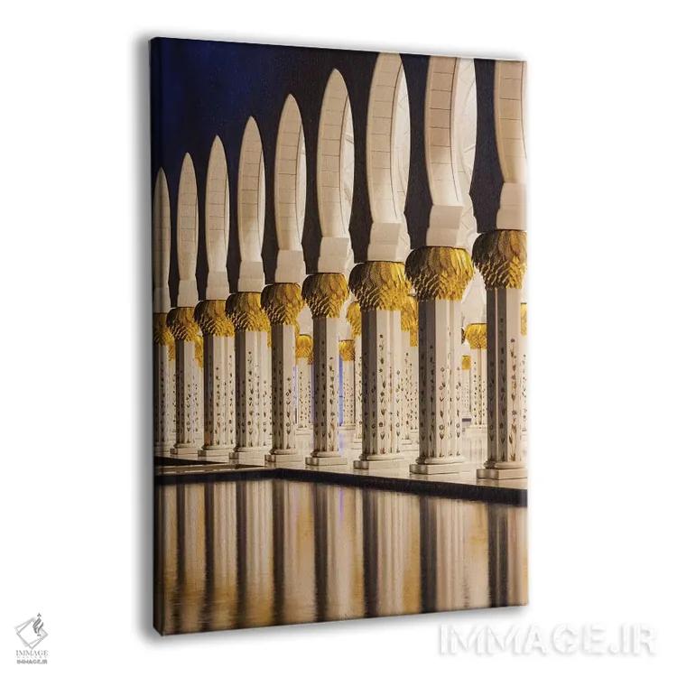 تابلو دکوراتیو Abu Dhabi. Sheikh Zayed bin Sultan Mosque arches II,امارا… اثر والتر بیبیکوف - نمای پرسپکتیو محصول