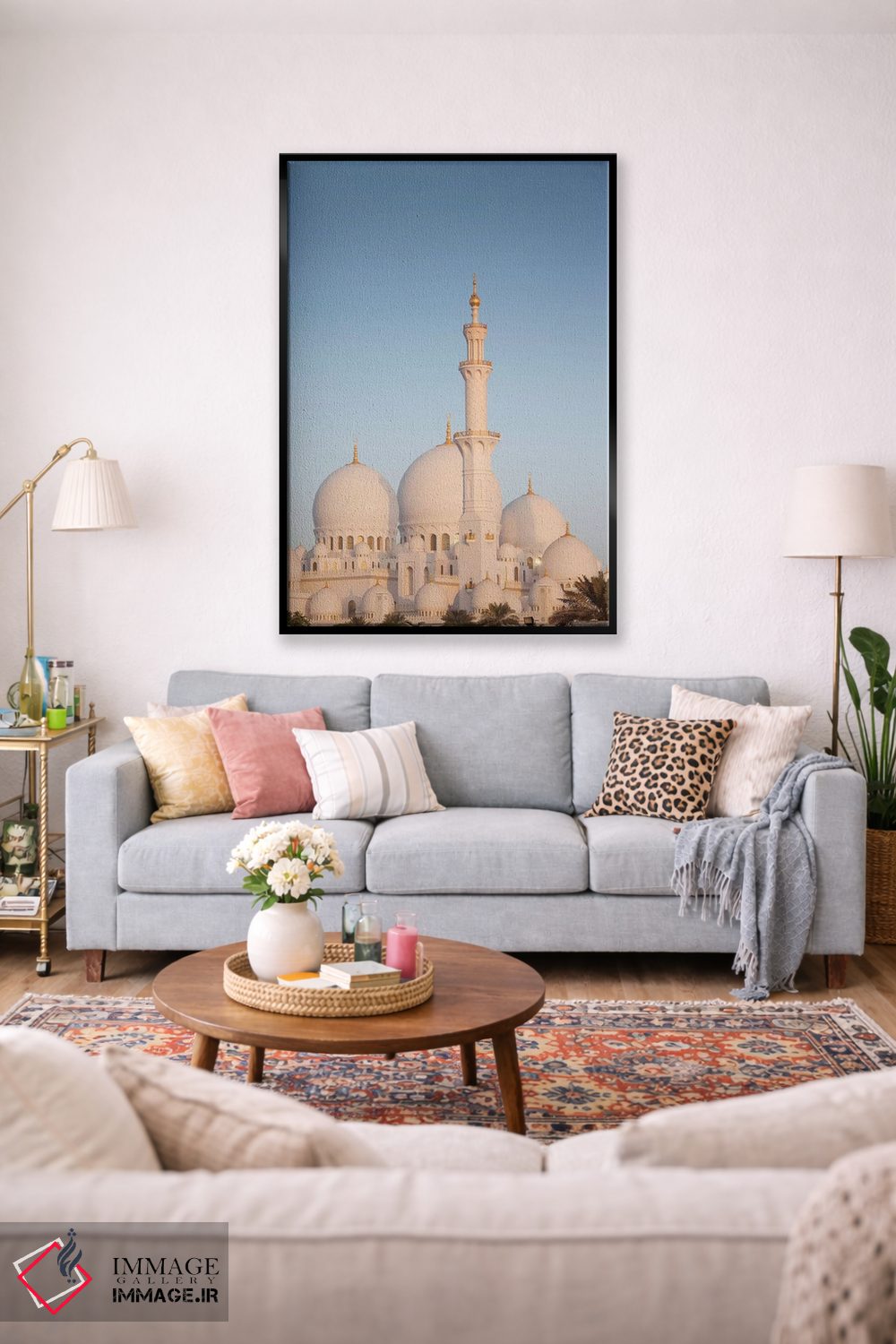 تابلو دکوراتیو Abu Dhabi. Sheikh Zayed bin Sultan Mosque I,امارات، ابوظب… اثر والتر بیبیکوف - D1B