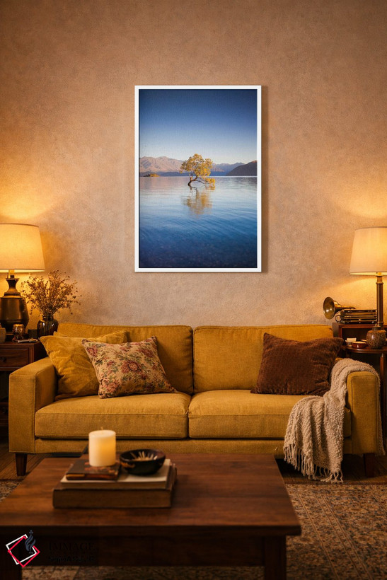 تابلو دکوراتیو South Island, Otago, Wanaka, Lake Wanaka, solitary tree… اثر والتر بیبیکوف - D2W