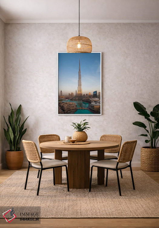 تابلو دکوراتیو Downtown Dubai. Cityscape with Burj Khalifa.,امارات، مرکز… اثر والتر بیبیکوف - D1W