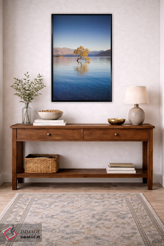 تابلو دکوراتیو South Island, Otago, Wanaka, Lake Wanaka, solitary tree… اثر والتر بیبیکوف - D5B
