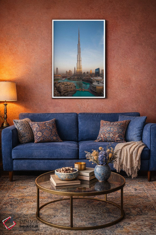 تابلو دکوراتیو Downtown Dubai. Cityscape with Burj Khalifa.,امارات، مرکز… اثر والتر بیبیکوف - D2W
