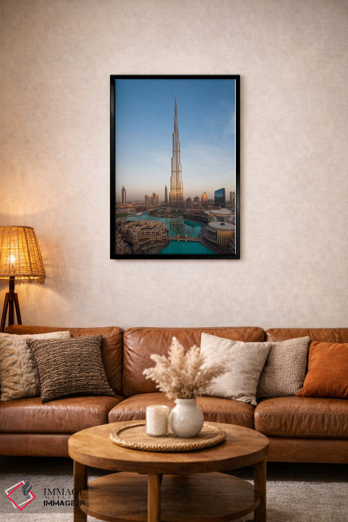 تابلو دکوراتیو Downtown Dubai. Cityscape with Burj Khalifa.,امارات، مرکز… اثر والتر بیبیکوف - D4B