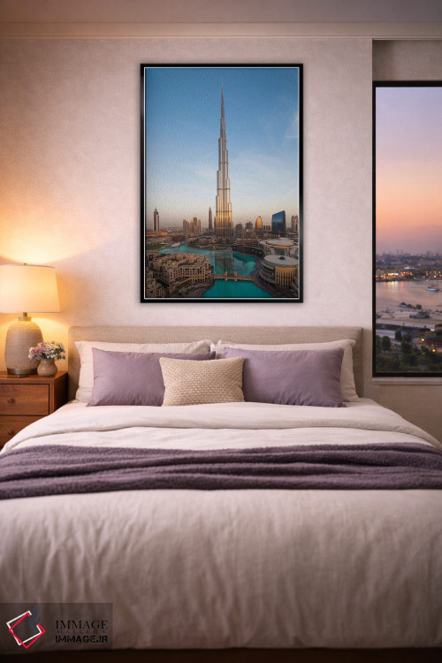 تابلو دکوراتیو Downtown Dubai. Cityscape with Burj Khalifa.,امارات، مرکز… اثر والتر بیبیکوف - D5B