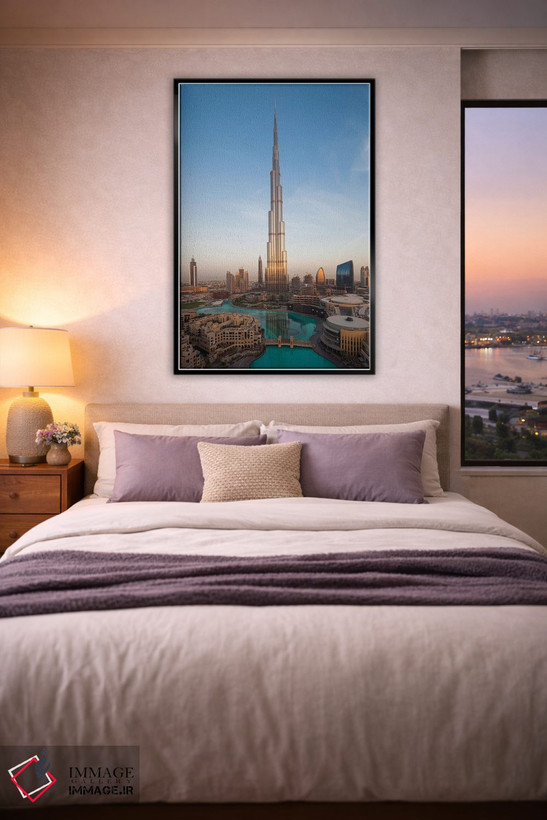 تابلو دکوراتیو Downtown Dubai. Cityscape with Burj Khalifa.,امارات، مرکز… اثر والتر بیبیکوف - D5B