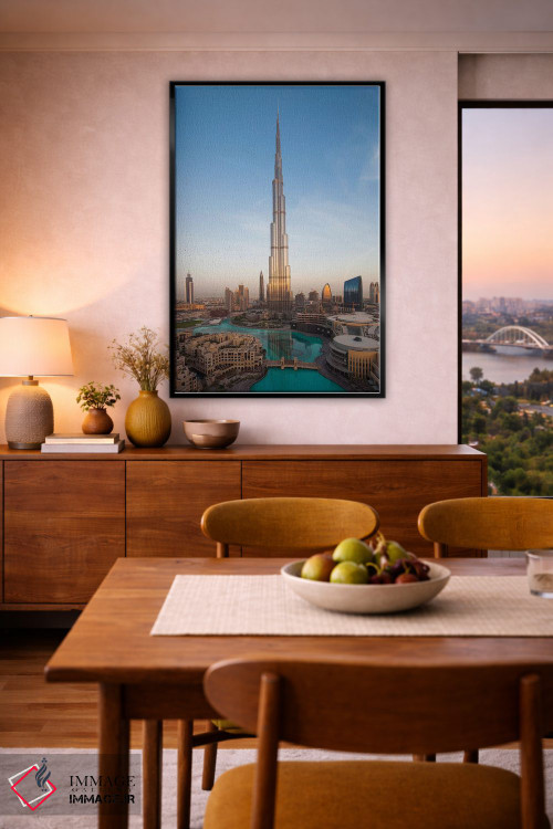 تابلو دکوراتیو Downtown Dubai. Cityscape with Burj Khalifa.,امارات، مرکز… اثر والتر بیبیکوف - D6B